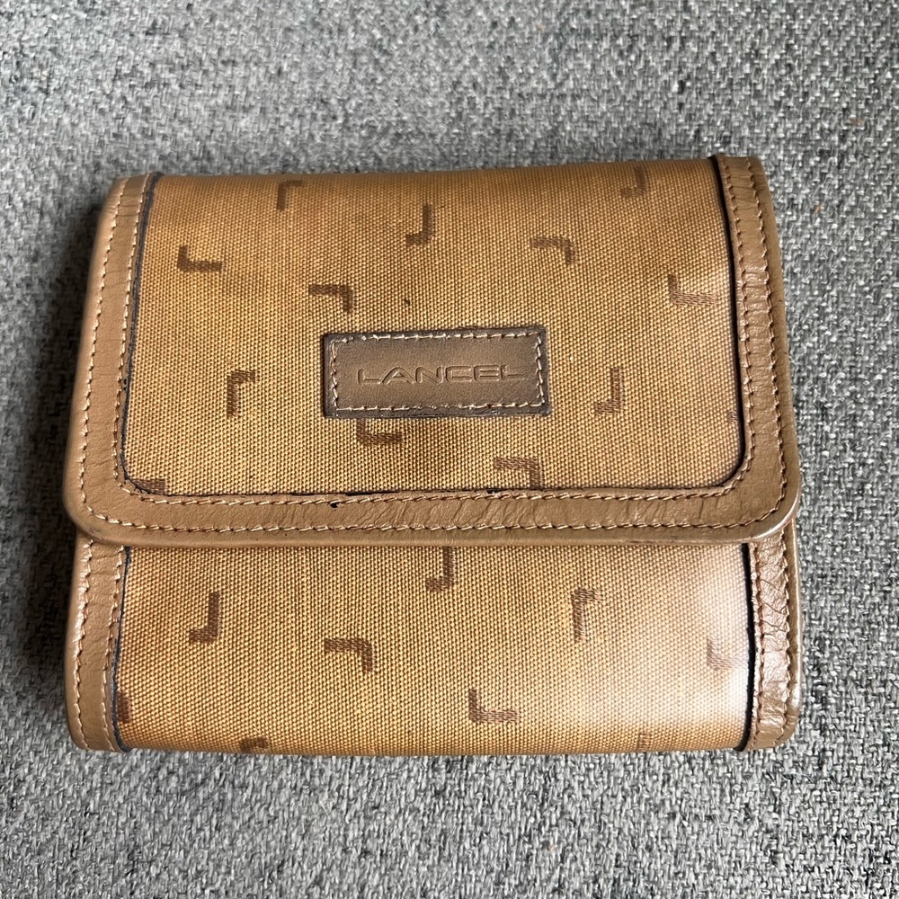 Lancel Vintage snap bifold wallet.